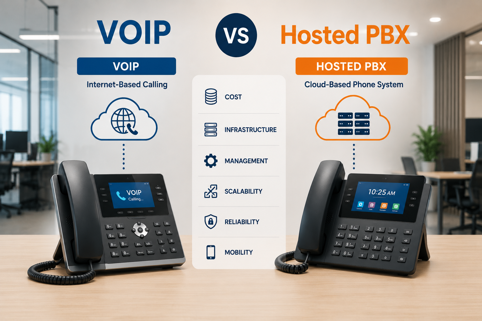 VOIP vs Hosted PBX