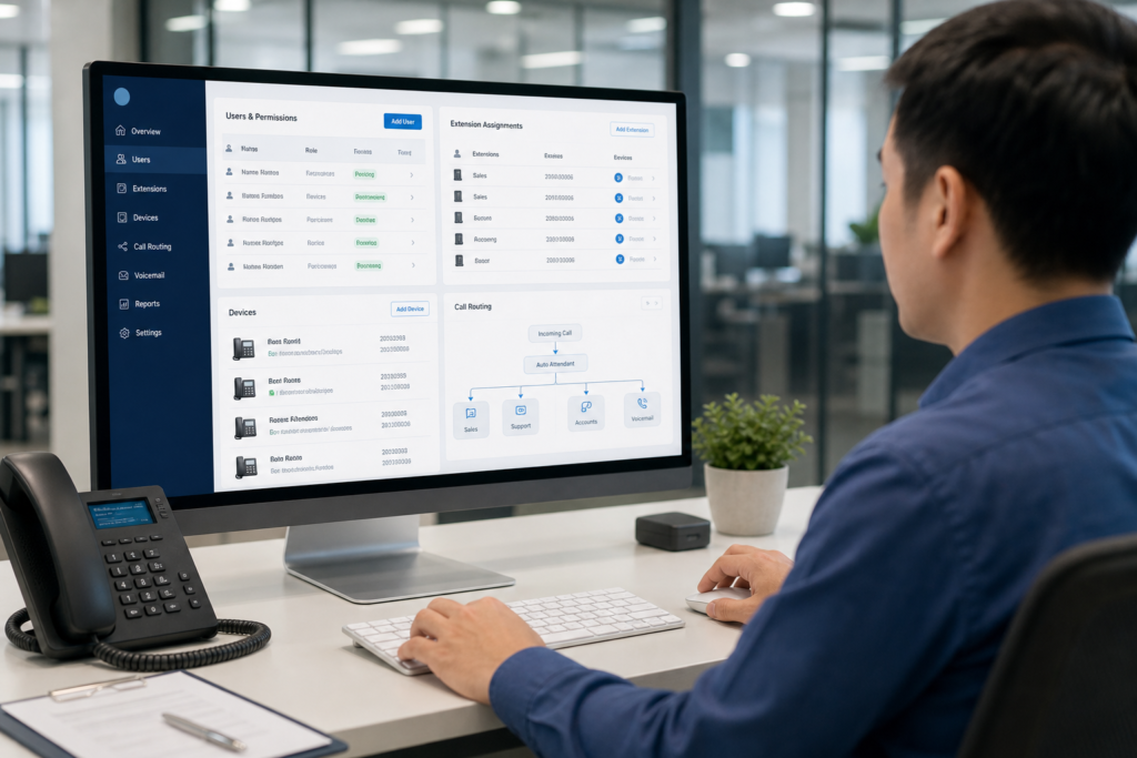 business VoIP user management - supporting image