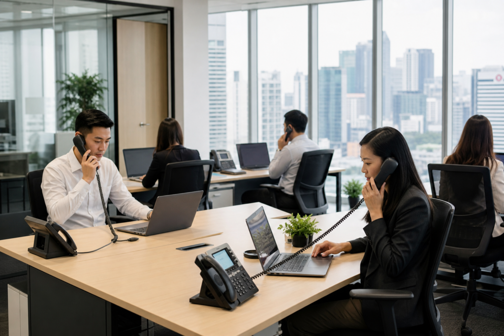 improve business VoIP call quality - illustration